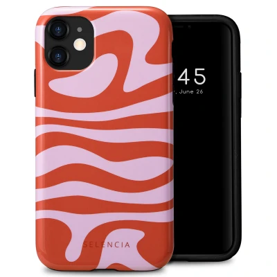 Afbeelding van Apple iPhone 11 Hoesje Kunststof Selencia Hardcase/Backcover Dream Swirl Pink Telefoonhoesje