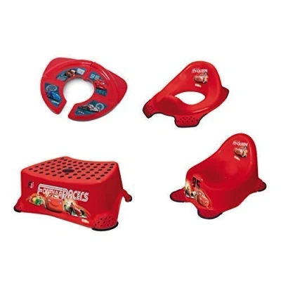 Afbeelding van Disney auto&#039;s: Potty + wc bril +kruk opvouwbare toiletbril toilettrainer