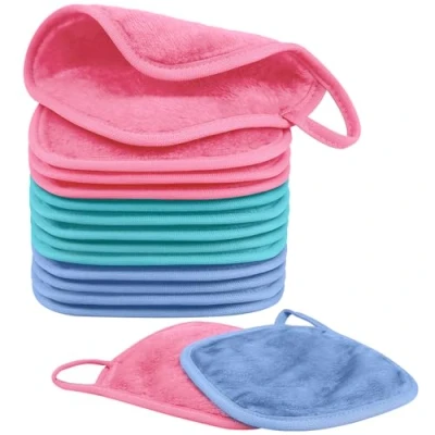 Afbeelding van Nineigh 15 stuks make updoeken, wasbaar, x cm, updoekjes van microvezel, herbruikbare uppads, microvezel gezichtsreinigingsdoek voor dagelijks gebruik, reizen, erase cosmetica,
