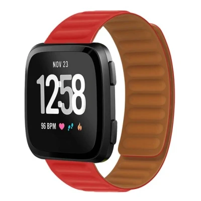Afbeelding van Fitbit Versa 3/4 &amp; Sense 1/2 Siliconen Loop bandje Rood