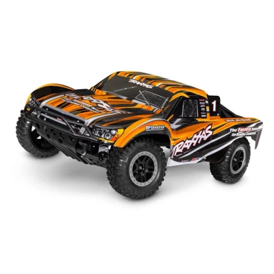 Afbeelding van Traxxas Slash 1/10 schaal 2WD brushed HD met USB C lader Oranje