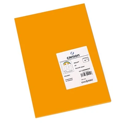Afbeelding van Canson Iris Vivaldi A3 185 g/m² glad kleurenpapier Clementine (Pack van 50 vellen)