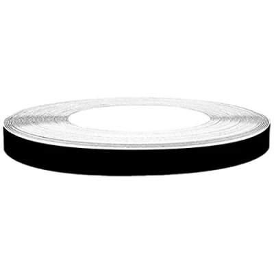 Afbeelding van 4R Quattroerre.it 10301 Wheel Trim reflectorstrips voor autovelgen, zwart, 5 mm x 6 m
