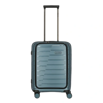 Afbeelding van Travelite Air Base 4 Wiel Trolley S Front Pocket ice blue Harde Koffer