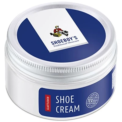 Afbeelding van Shoeboy&#039;S Shoe cream pot Schoencreme voor hoogwaardige soorten gladleer 50ml (038) Lichtbruin