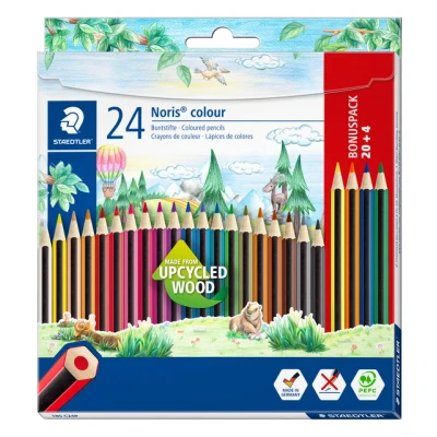Afbeelding van Kleurpotloden Staedtler Noris set à 20+4 kleuren