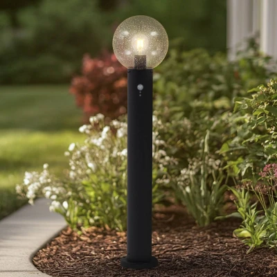 Afbeelding van Lindby tuinpadverlichting Dangan, helder, 90 cm, glas, sensor