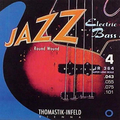 Afbeelding van Thomastik snaren voor E Bass Jazz serie nikkel rond wound Roundcore 4 string wond. super long scale 36&quot;