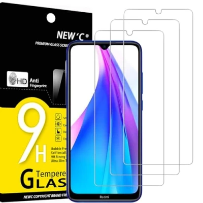 Afbeelding van NEW&#039;C 3 Stuks, Screen Protector voor Xiaomi Redmi Note 8T, Gehard Glass Schermbeschermer Film 0.33 mm ultra transparant, resistent