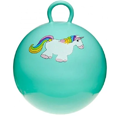 Afbeelding van LG Imports skippybal eenhoorn 45 cm paars