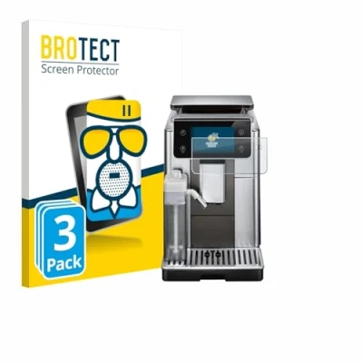 Afbeelding van BROTECT Screenprotector voor DeLonghi PrimaDonna Aromatic ECAM630.75.TSM Folie Beschermfolie Beschermglas matte (3 Stuks)