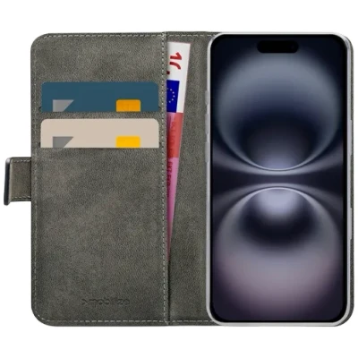 Afbeelding van Mobilize Classic Gelly Wallet Book Case Apple iPhone 16 Black
