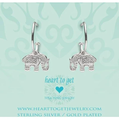 Afbeelding van Heart to Get 925 Sterling Zilveren Bohemian Elephant Oorbellen Zilver