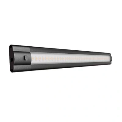 Afbeelding van ledscom.de LED onderkastverlichting SIRIS, 30cm, plat, zwart, 3.9 W, 370lm, wit, onderkastverlichting, lichtstrip, kastverlichting, keuken, onderkast, kledingkast, Led, lamp