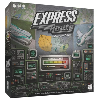 Afbeelding van Express Route Bordspel Familiespel voor Volwassenen en Kinderen Coöperatief Geschikt vanaf 10 jaar 1 tot 4 spelers Gemiddelde Speeltijd 60 minuten Gemaakt door The Op Games Usaopoly