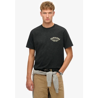 Afbeelding van Superdry Mannen Wijdvallend Tattoo Neo Trad T shirt Zwart Grootte: L