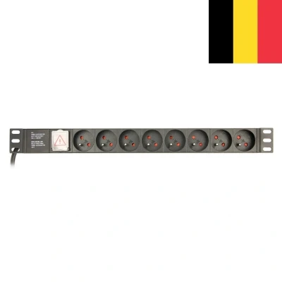 Afbeelding van Gembird EG PDU 014 FC14 energiedistributie 8 AC uitgang(en) 1U Zwart