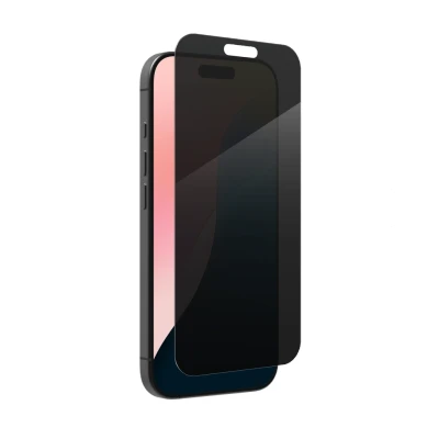 Afbeelding van ZAGG Screen Protector Geschikt voor Apple iPhone 16 Pro InvisibleShield Glass Elite Privacy Gemakkelijke Installatie Antibacterieel