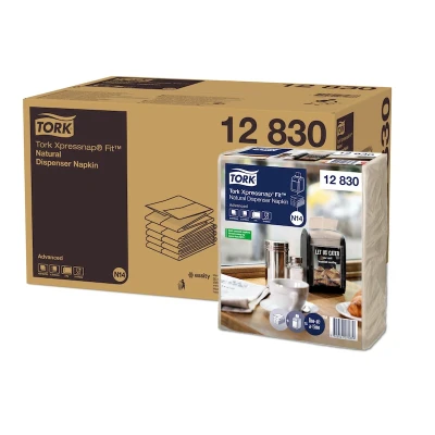 Afbeelding van Tork Xpressnap Fit Dispenserservet 21,3x16,5 2 laags Natural N14 12830