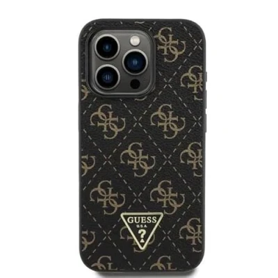 Afbeelding van Guess GUHCP16LPG4GPK iPhone 16 Pro 6.3&quot; zwart/zwarte hardcase Nieuw 4G Triangle