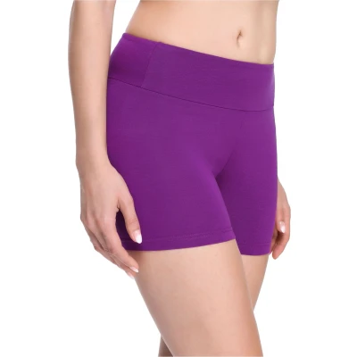 Afbeelding van Merry Style Dames Korte Leggings Sport Vrijetijdsbroek Shorts Sporbroek Yogabroek Brede Taille MS MS10 284 LE Purper S