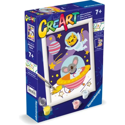 Afbeelding van Ravensburger CreArt Animals in Space Schilderen op Nummer voor Kinderen