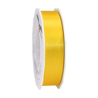 Afbeelding van Präsent cadeaulint, polyester, geel, 25 m rol mm