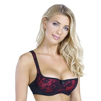 Afbeelding van ROSME Lingerie Balconette bh voor dames met gevoerde bandjes, Collectie &quot;Eliza&quot;, Maat 85D