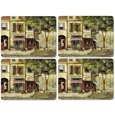 Afbeelding van Portmeirion Home &amp; Gifts Parisian Scenes Tafelonderlegger, X0010643423V, 4 stuks, Multicolor, 29 x 40.1 0.58 cm
