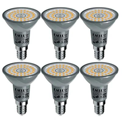 Afbeelding van EACLL E14 LED lampen Warm wit, 6.5W Gelijk aan 95W R50 Gloeilamp, 6 pack, 3000K 720lm AC 230V Geen Flikkering Energiezuinige Verlichting, Stralingshoek 120 Spots, Niet Dimbaar Reflectorlamp