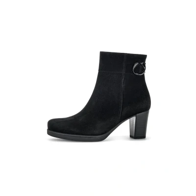 Afbeelding van Gabor 083 Enkellaarsjes Enkelboots met rits Dames Zwart Maat 39