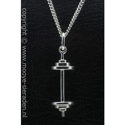 Afbeelding van Zilveren Halter middel ketting hanger