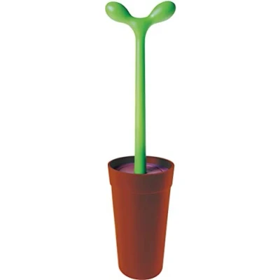 Afbeelding van Alessi ASG04 AZ Toiletborstel, Thermoplastische Hars, Bruin/Groen