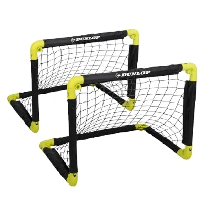 Afbeelding van Dunlop voetbaldoel 2 stuks 50x44x44 cm Zwart