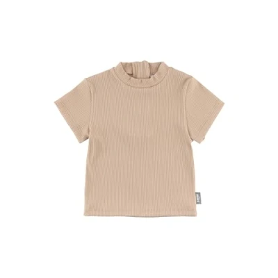 Afbeelding van Sterntaler Zwemshirt met korte mouwen geribd beige