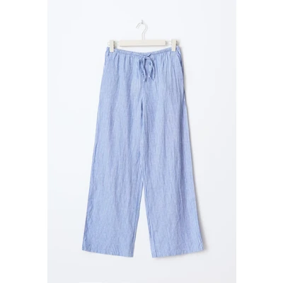 Afbeelding van Gina Tricot Petite Trousers Broek, Dames, Maat: 40, Blue