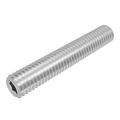 Afbeelding van SECCARO Schroefdraadstift met kegelkop M10 x 60 mm, roestvrij staal V2A VA A2, DIN 913 / ISO 4026, binnenzeskant, 20 stuks