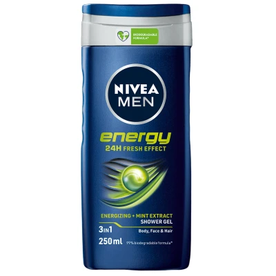 Afbeelding van 6er Pack Nivea Men Douchegel &quot;Energy&quot; 250 ml