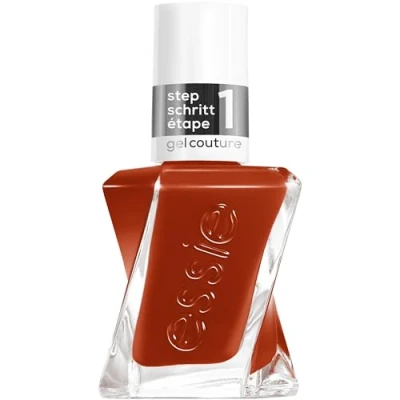 Afbeelding van essie Gel Couture nagellak 252 fab florals oranje gelnagellak zonder UV lamp voor je eigen gelmanicure thuis tot wel 15 dagen glanzend 13,5ml