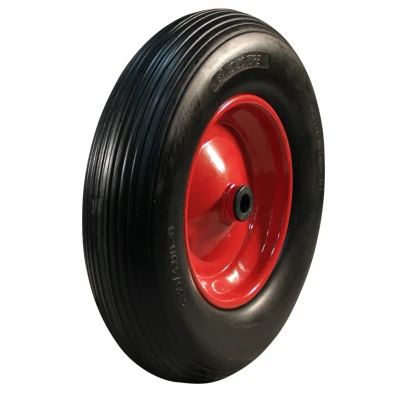 Afbeelding van Aanhangwagendirect Kruiwagenwiel 4.00 8 Anti lek en stalen velg 200 kg 25 mm