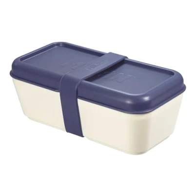Afbeelding van MILAN 085110B voedselcontainer, rechthoekig, 0,75 l, deksel marineblauw, meerkleurig