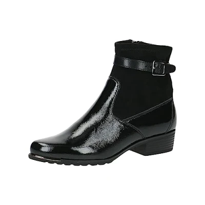 Afbeelding van CAPRICE Enkellaarsjes 9 25333 41 G breedte, Black Com., 40.5 EU
