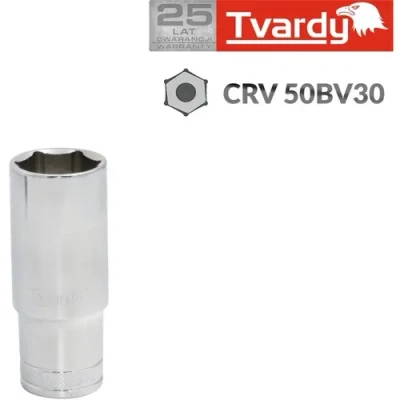 Afbeelding van Tvardy Hex deep socket 6 pt 1/4&quot; 8 mm