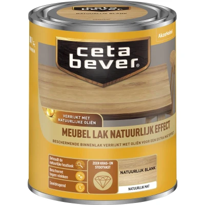 Afbeelding van Ceta Bever Meubellak Natuurlijk Effect Blank Blanke lak &amp; Beits