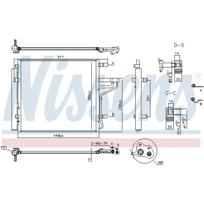 Afbeelding van Nissens Airco condensor 941184
