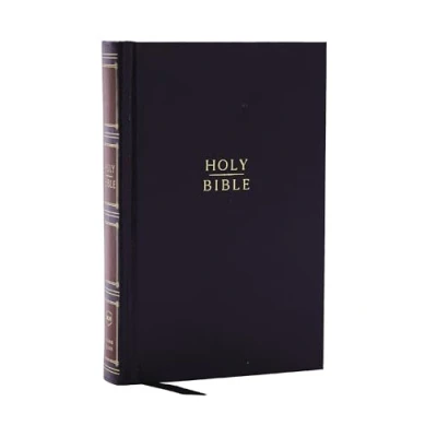 Afbeelding van NKJV, Compact Center Column Reference Bible, Hardcover, Red Letter, Comfort Print: New King James Version, Black, Reference, Print