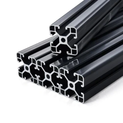 Afbeelding van VEVOR Set van 4 aluminium profielen, 1000 mm, T groef 4040 profiel, geanodiseerde lineaire rail volgens Europese standaard, groefprofiel voor 3D printer, CNC machine, doe het zelf