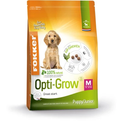 Afbeelding van 3x Fokker Hondenvoer Opti Grow M 2,5 kg