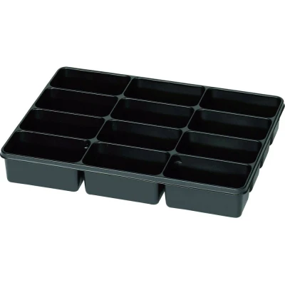 Afbeelding van Assortimentsdoos (l x b h) 335 235 50 mm Aantal vakken: 12 Vaste onderverdeling 1 stuk(s)