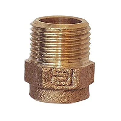 Afbeelding van Cornat Soldeerovergangs nippel 1 buitendraad, mof, A 15 mm, B 1/2 inch, 10/1 stuks, roodgietijzer, T5643G1512